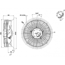 W3G800-OV05-06 Axiální ventilátor