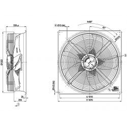 W3G910-KU25-03 AXIAL FAN