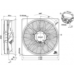 W3G910-LU25-D1 Axial fan