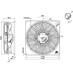 W3G910-LV12-36 axial fan