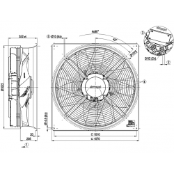 W3G910-LV12-D1 Axial fan