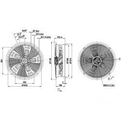 W3G990-CU28-80 ventilator axial