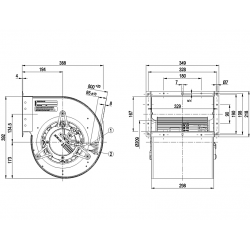 D3G250-EE51-11 Wentylator promieniowy