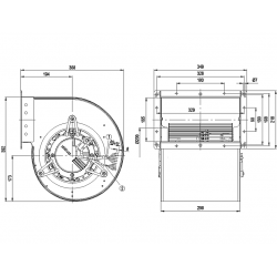 D3G250-EF41-01 Fan radial