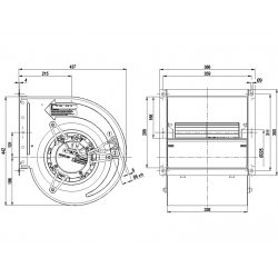 D3G283-AB32-11 Radiální ventilátor