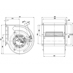 D3G283-AB37-01 Fan radial