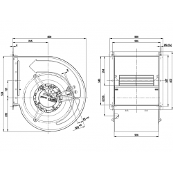 D3G318-AA35-01 Wentylator promieniowy