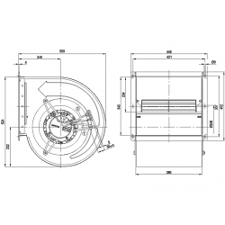 D3G318-BB35-01 Fan radial