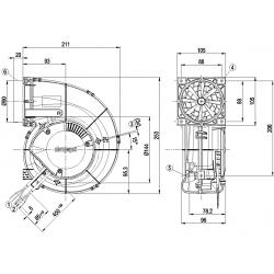 G3G133-RO15-04 Radial fan