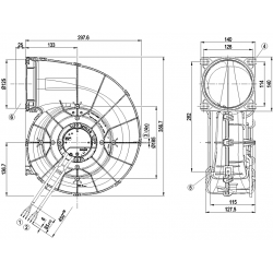 G3G190-RD45-05 Radial fan