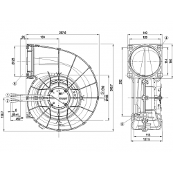 G3G190-RG19-05 Radial fan