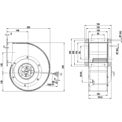 G4D180-FF24-02 Ventilador radial