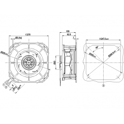 K1G220-RF01-01 Radiální ventilátor