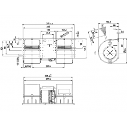 K3G097-AT85-P1 Fan radial