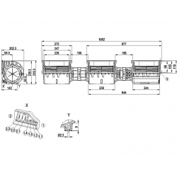 K3G146-AE01-01 радиален вентилатор