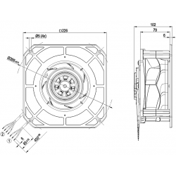 K3G190-RD45-03 Fan radial