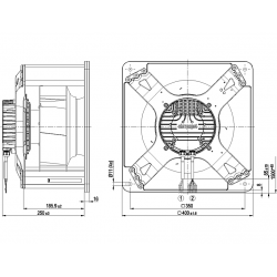 K3G250-BB09-S1 Radial fan