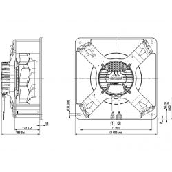 K3G250-RR04-N1 radialinis ventiliatorius