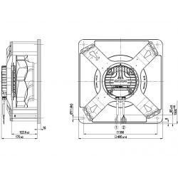 K3G250-RR09-P1 Fan radial