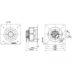 K3G280-RR03-H2 Radial fan