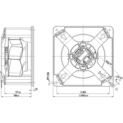 K3G280-RU65-82 Radiální ventilátor