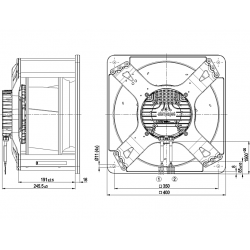 K3G310-BE90-N1 Radialinis ventiliatorius