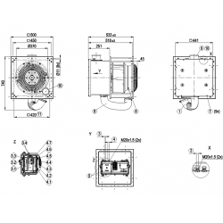 K3G400-AQ27-K1 радиален вентилатор