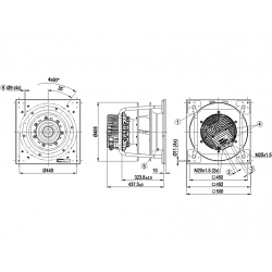 K3G400-HB41-01 Radialinis ventiliatorius