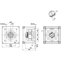 K3G450-PA31-W3 radialinis ventiliatorius