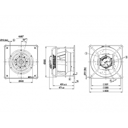 K3G500-PA28-03 Fan radial