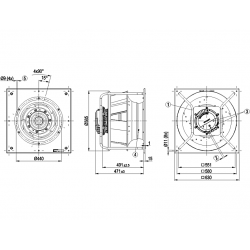 K3G500-PB24-03 Fan radial