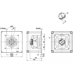 K3G500-PB24-W3 Radial fan