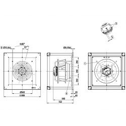 K3G560-PB31-W3 radiální ventilátor