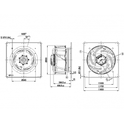 K3G630-FA38-03 Radiální ventilátor