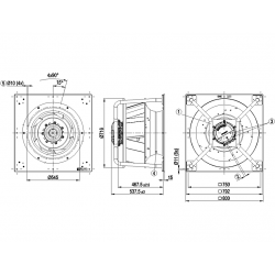 K3G630-PC08-03 Fan radial