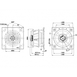 K3G710-PC05-03 radiální ventilátor