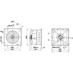 K3G800-PC02-03 Radiální ventilátor