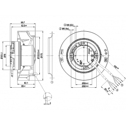 R3G175-RD53-03 Fan radial