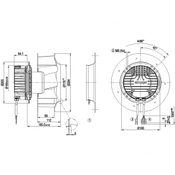 R3G250-BB09-S1 Wentylator promieniowy