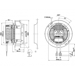 R3G250-RR04-N1 radial fan