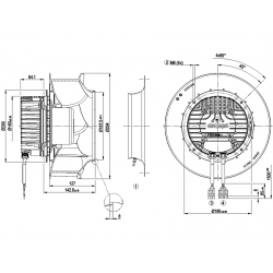 R3G280-RR05-N1 radial fan