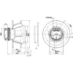 R3G450-PA31-02 Fan radial