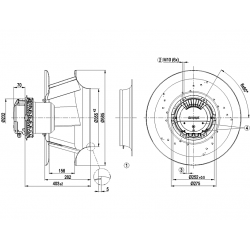 R3G500-PB24-02 Fan radial