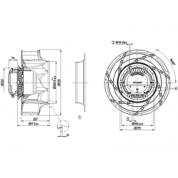 R3G500-RA28-03 Fan radial