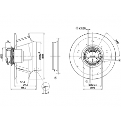 R3G560-PB31-03 Fan radial