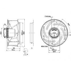 R3G630-FC04-03 Ventilador radial