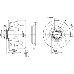 R3G630-PC08-03 Fan radial