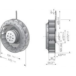 REF 175-30/18/2TDP Wentylator promieniowy