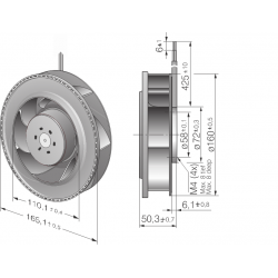 RER 160-28 / 12 N Radial fan