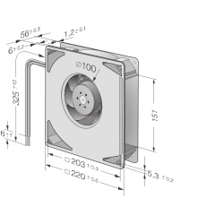 RG 160-28 / 18 NTDA Radial fan